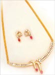 Code KJGJC 2923Gold 22 ktWeight 35 gmsRuby 4 ctCubic Zircons 10 ct, click here to see large picture.