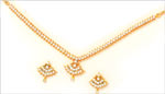 Code KJGJCZ 2801Gold 22 ktWeight 40 gmsCubic Zircons 7 ct, click here to see large picture.